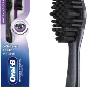 Oral-B Charcoal Toothbrush with Black Bristles